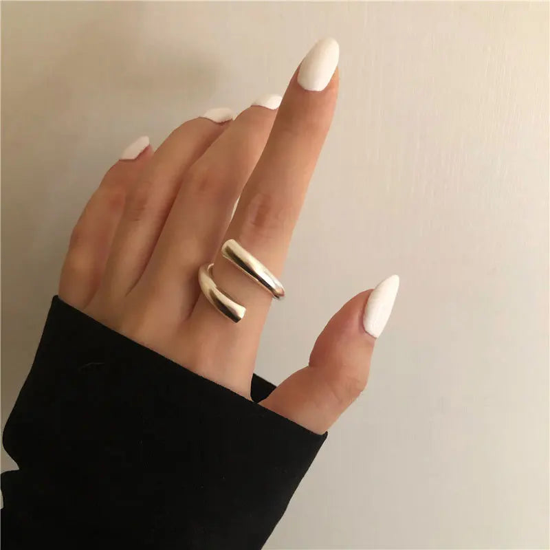 Vintage Geometric Charm Ring
