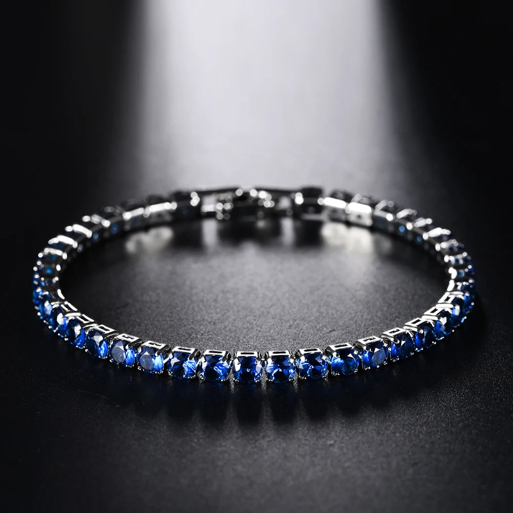 Micro-Inlaid Crystal Tennis Bracelet