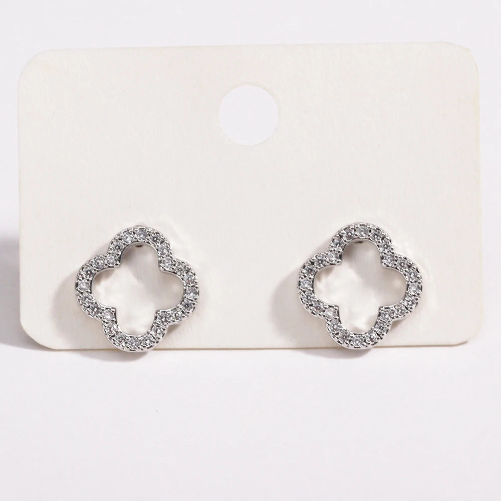 Celeste Bloom Leaf Studs