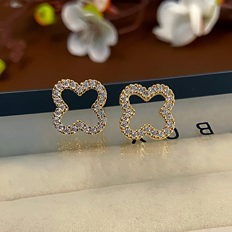 Celeste Bloom Leaf Studs