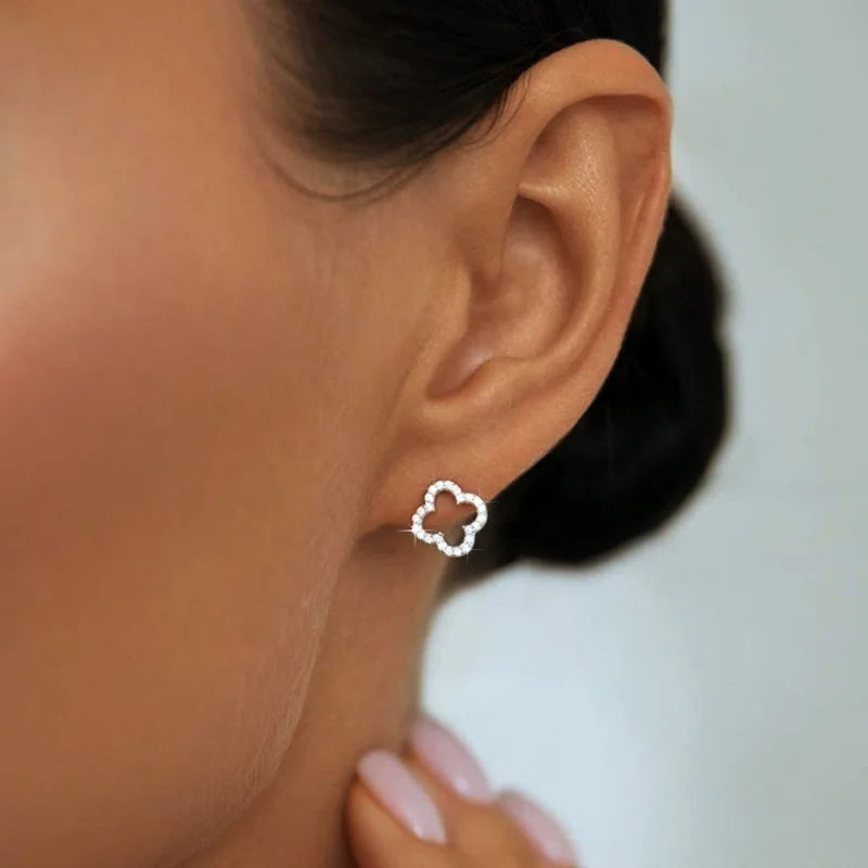 Celeste Bloom Leaf Studs
