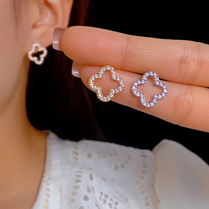 Celeste Bloom Leaf Studs