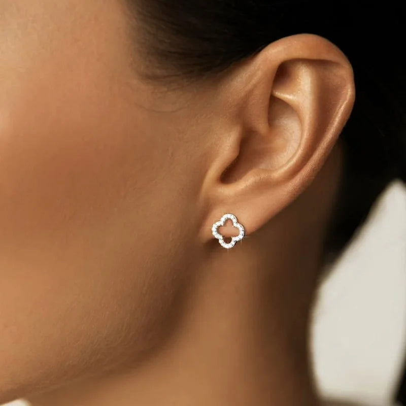 Celeste Bloom Leaf Studs