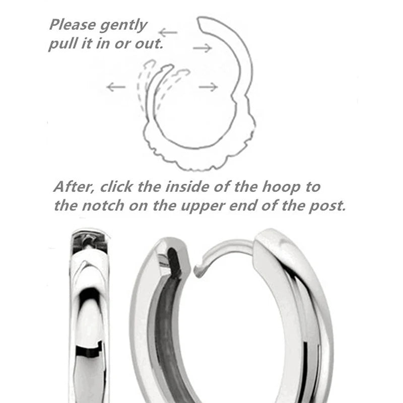 Celeste Crystal Silver Hoops