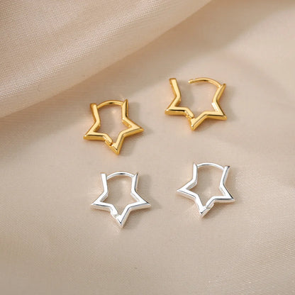 Celeste Star Hoop Earrings