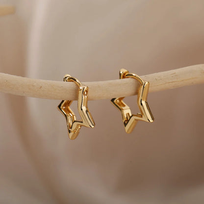 Celeste Star Hoop Earrings