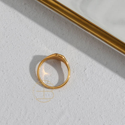 Golden Bloom Signet Ring