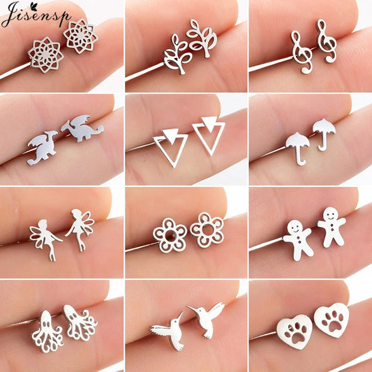Celeste Nature Charm Stud Set