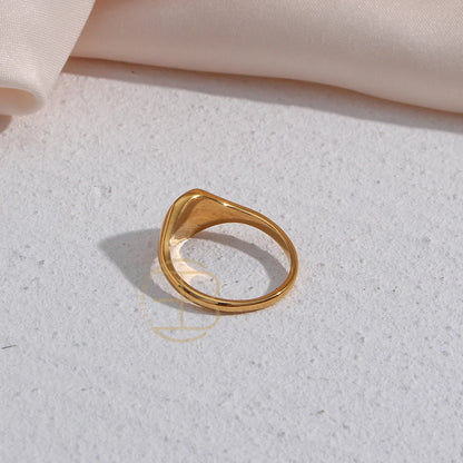Golden Bloom Signet Ring
