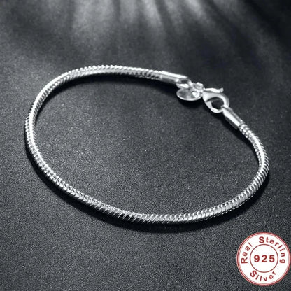 Luxury Slim Snake Chain Bangle