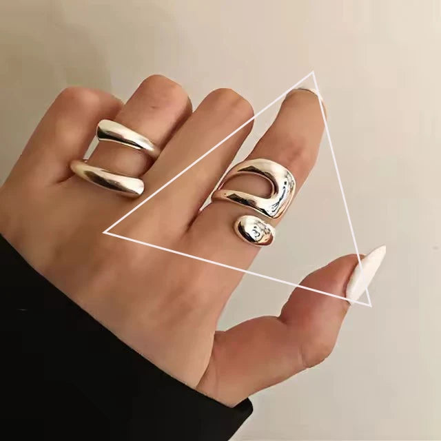 Retro Floral Sterling Ring