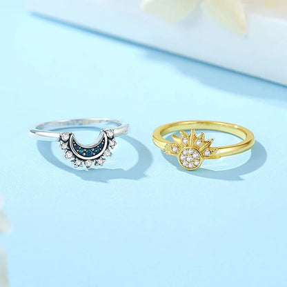 Crystal Love Crown Ring