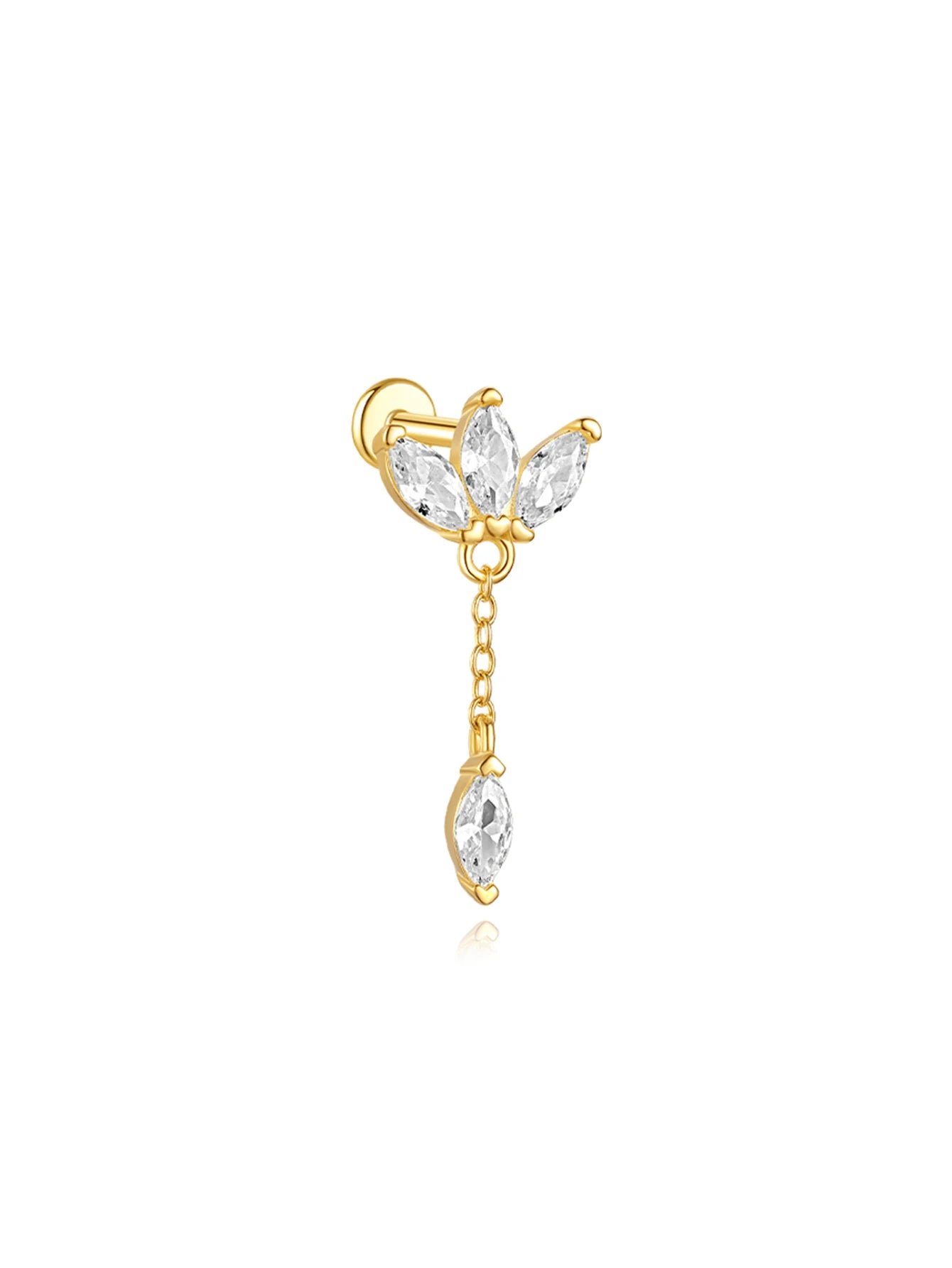 Celeste Moonstar Tassel Stud