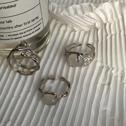 Celeste Double Wave Silver Ring