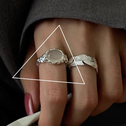 Celeste Double Wave Silver Ring