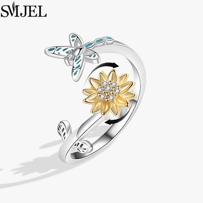 Rotating Charm Anxiety Ring