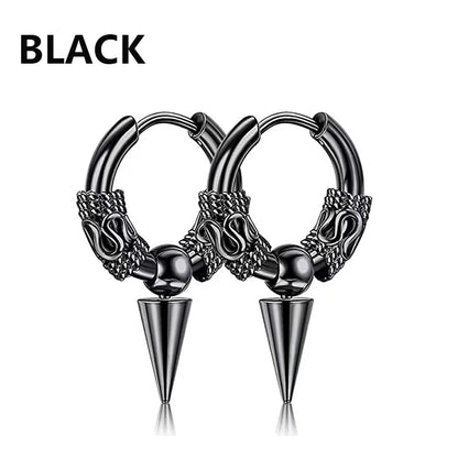 Celeste Cross Feather Studs