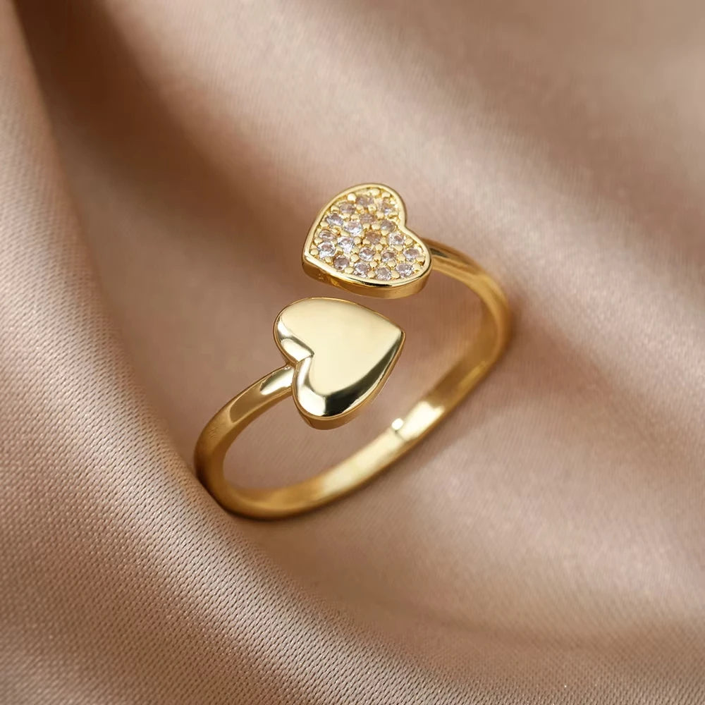 Golden Geo Glow Ring