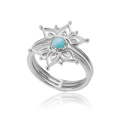 Ethereal Opal Flower Ring