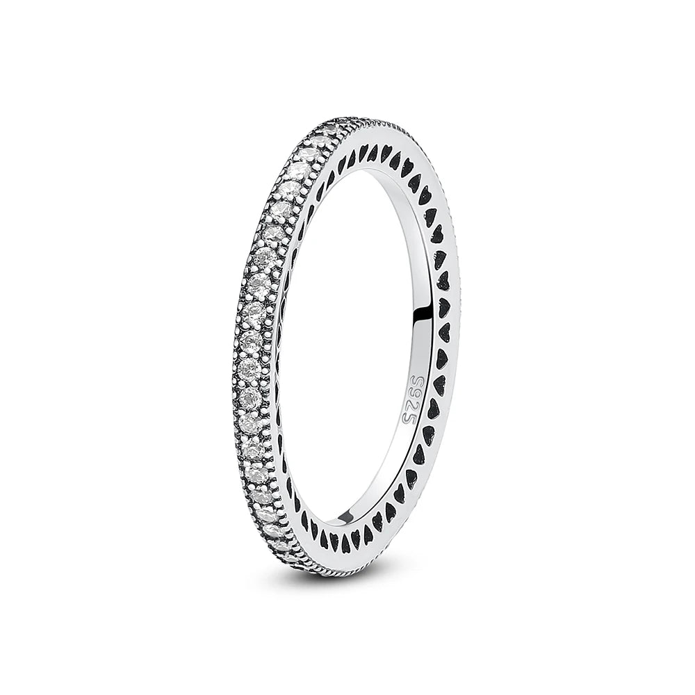Crystal Love Crown Ring