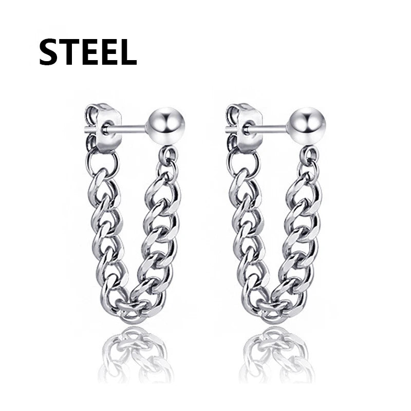 Celeste Cross Feather Studs
