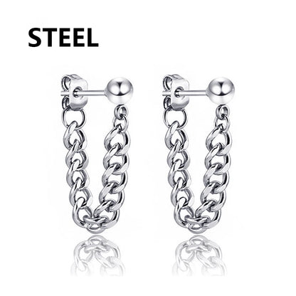 Celeste Cross Feather Studs