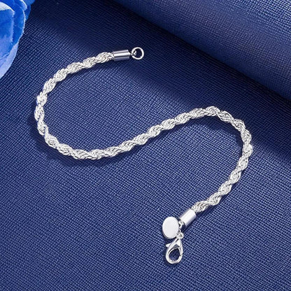 Celeste Sterling Rope Chain Bracelet