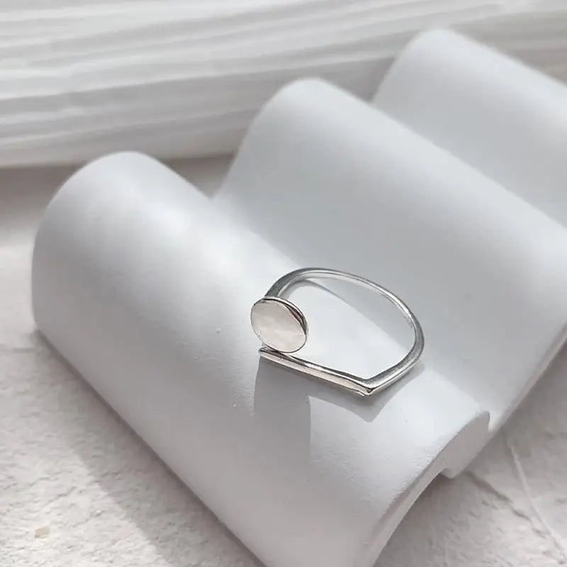 Vintage Geometric Charm Ring
