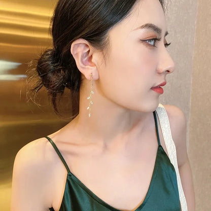 Celeste Golden Leaf Earrings