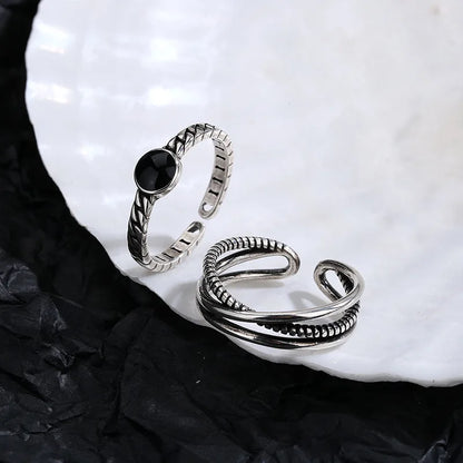 Celeste Double Wave Silver Ring