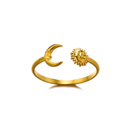 Golden Edge Open Ring