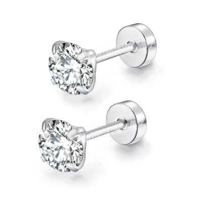 Celeste Black Zircon Studs