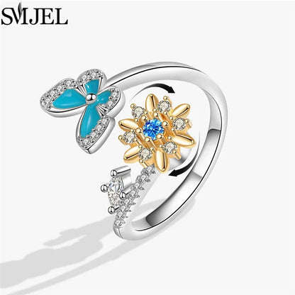 Rotating Charm Anxiety Ring