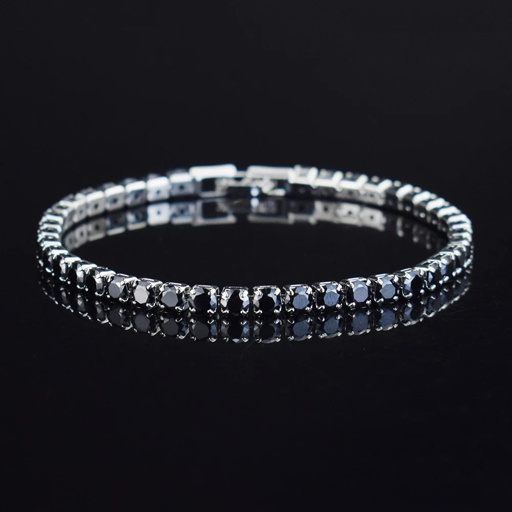 Micro-Inlaid Crystal Tennis Bracelet