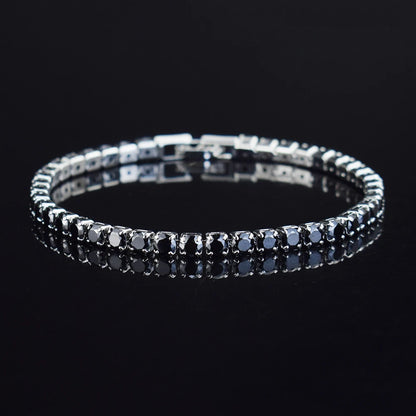 Micro-Inlaid Crystal Tennis Bracelet