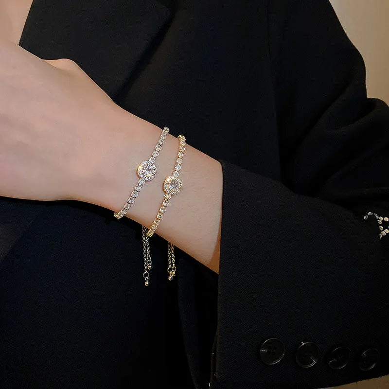 Celeste Gold Rhinestone Bracelet