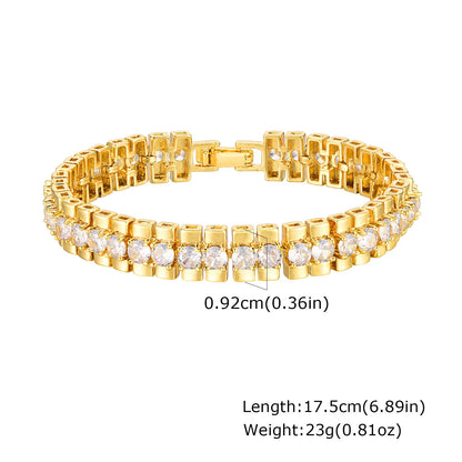 Celeste Gold Paperclip Chain Bracelet