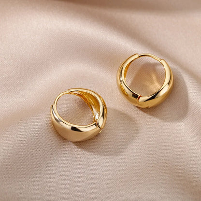 Celeste Heart Hoop Earrings