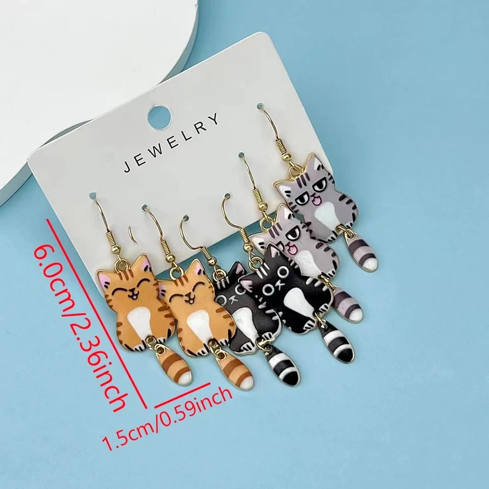 Celeste Cat Charm Earring
