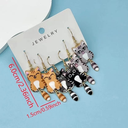 Celeste Cat Charm Earring