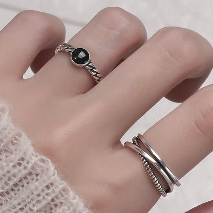 Celeste Double Wave Silver Ring