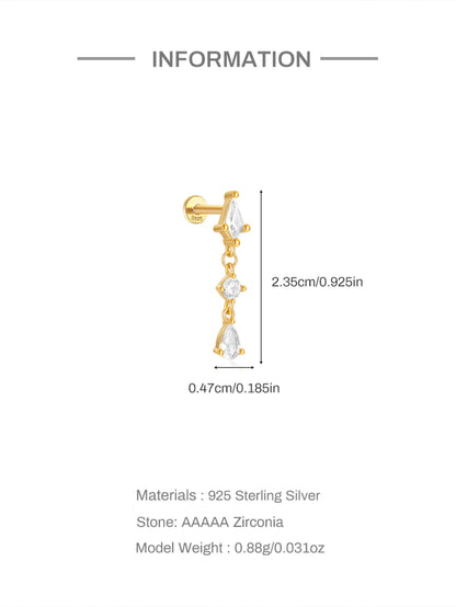 Celeste Moonstar Tassel Stud