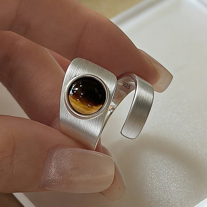 Vintage Geometric Charm Ring