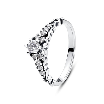 Crystal Love Crown Ring
