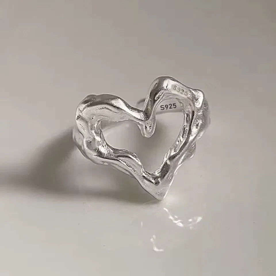 Retro Floral Sterling Ring