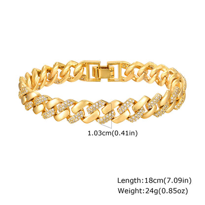 Celeste Gold Paperclip Chain Bracelet