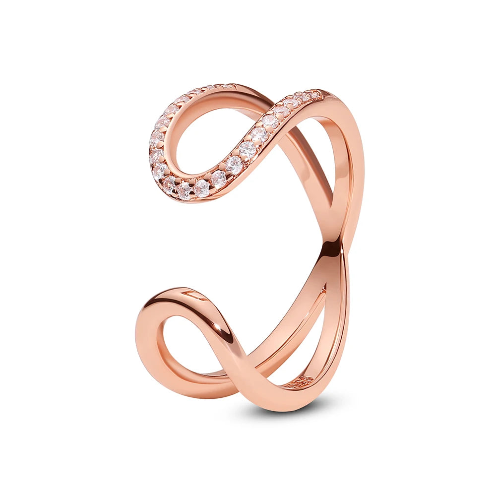 Crystal Love Crown Ring