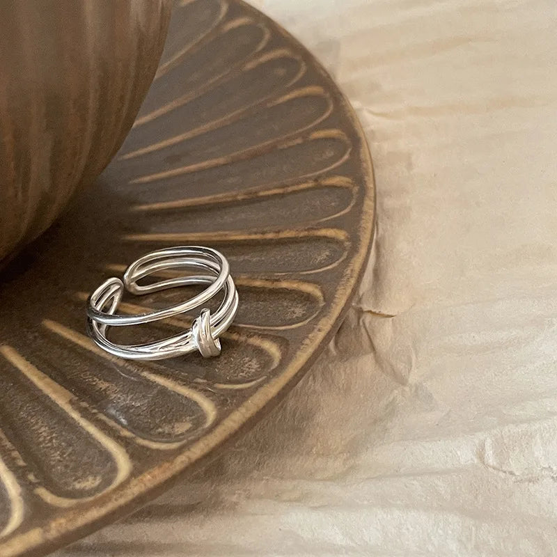 Vintage Geometric Charm Ring
