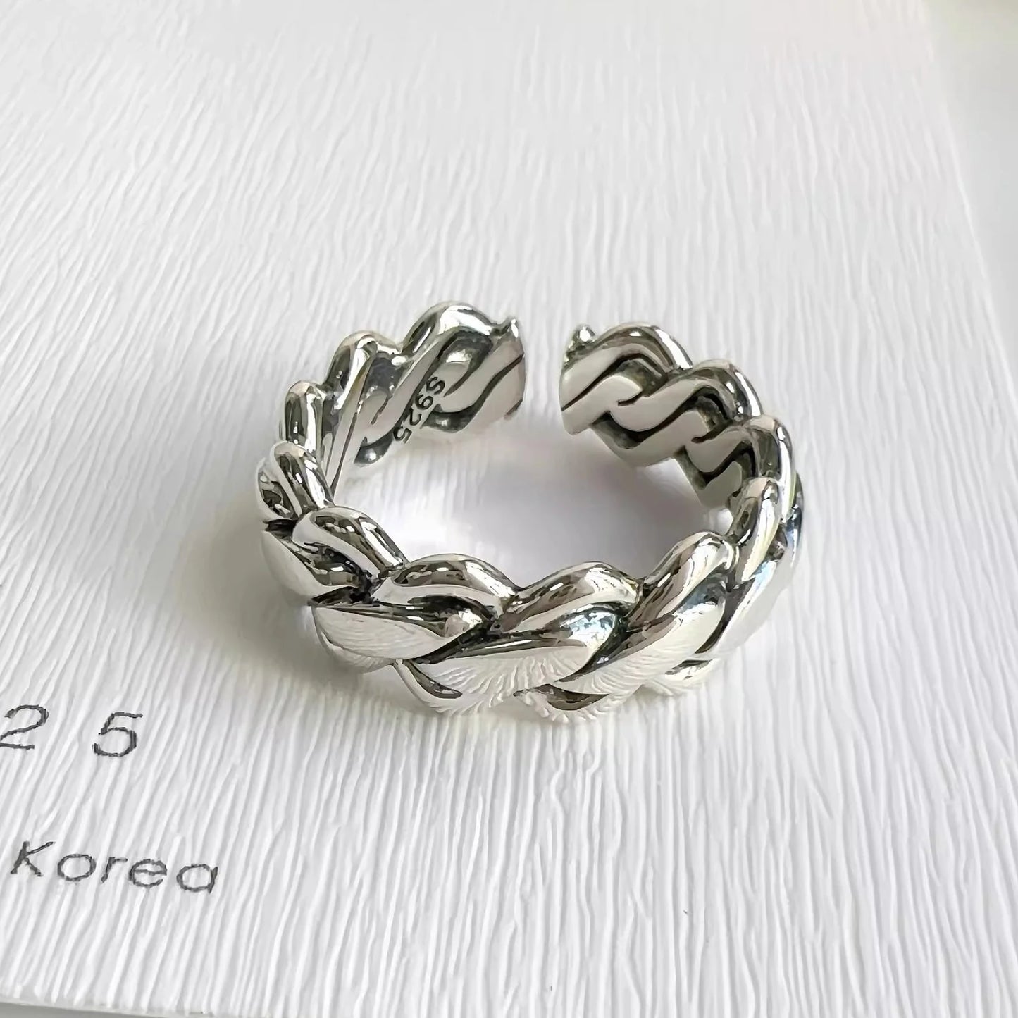 Vintage Geometric Charm Ring