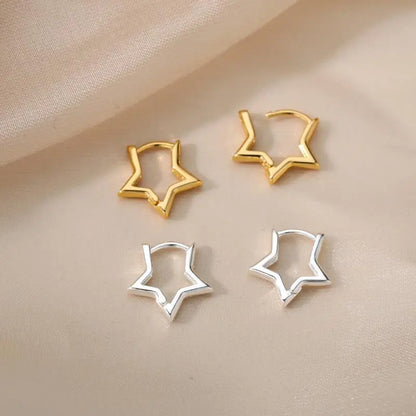 Celeste Heart Hoop Earrings